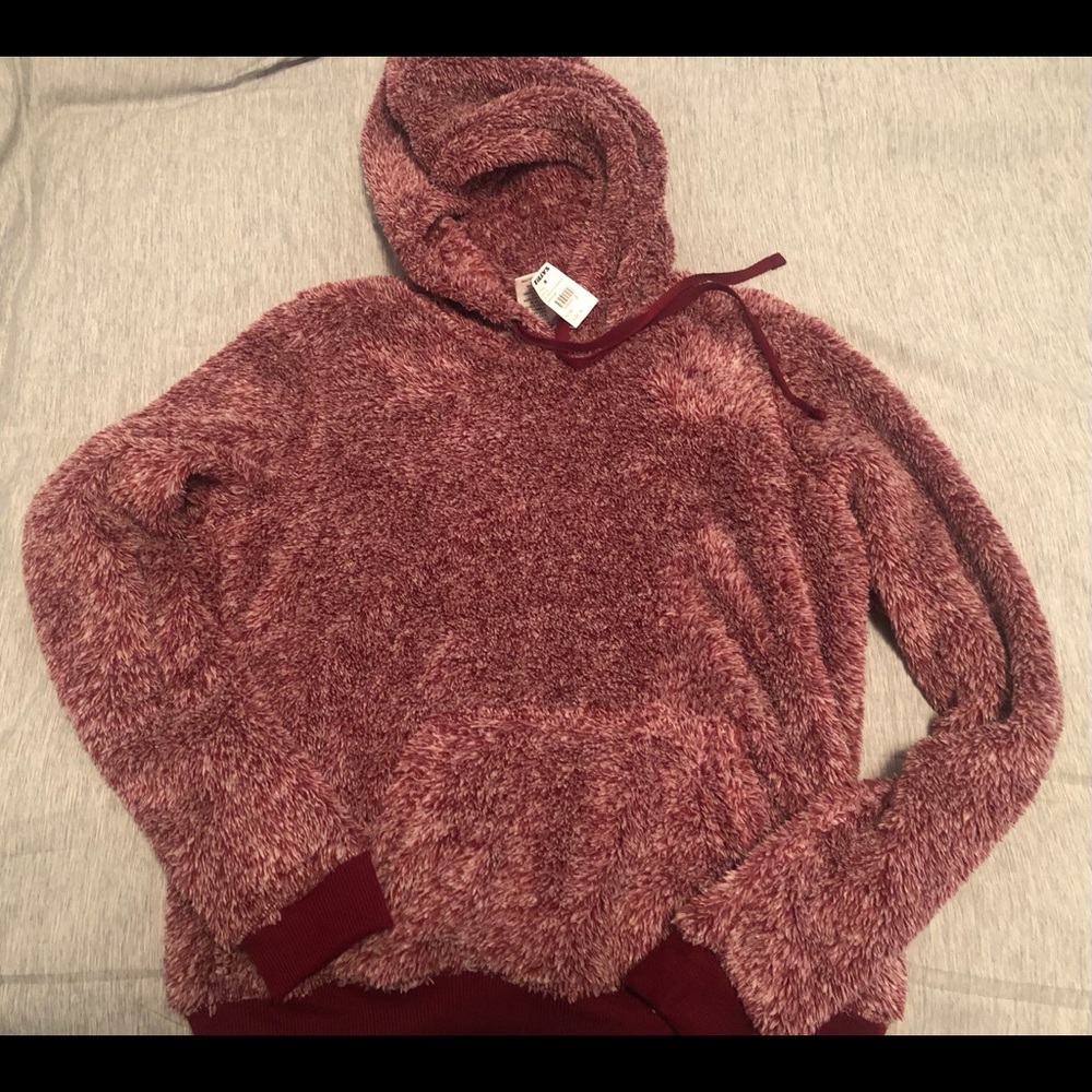 DESTINED XL Burgundy Womens Hoodie